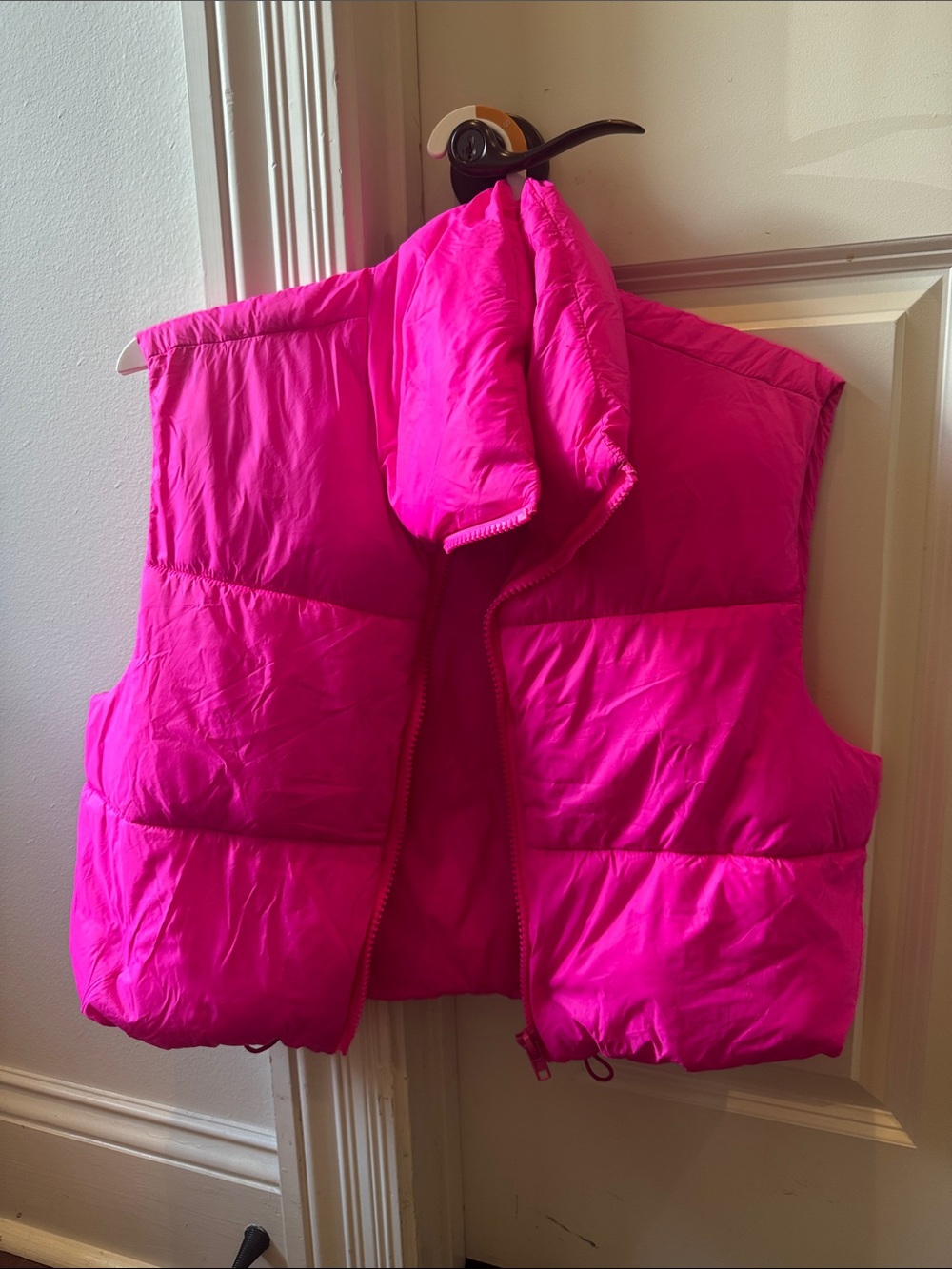 Source Unknown Hot Pink Puffer Vest